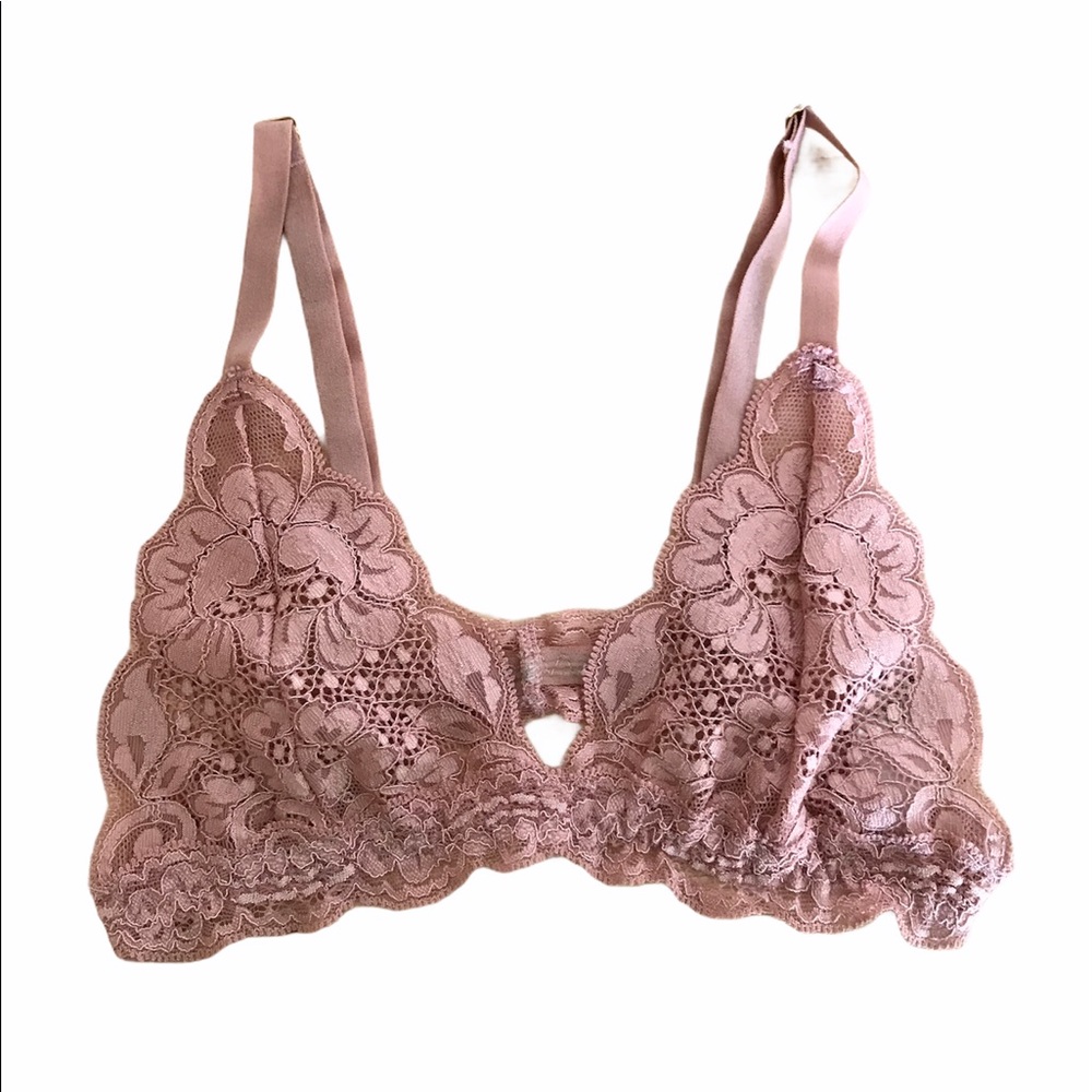 Free People lace triangle bralette xs